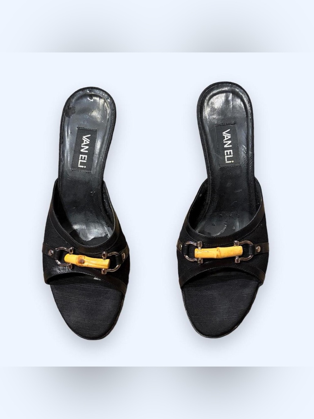 Y2K Grunge Black Kitten Heels by Van Eli!